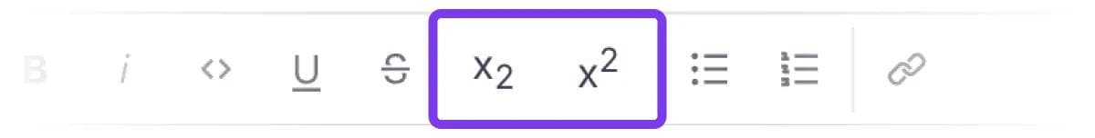 superscript and subscript options to Sanity array decorator field